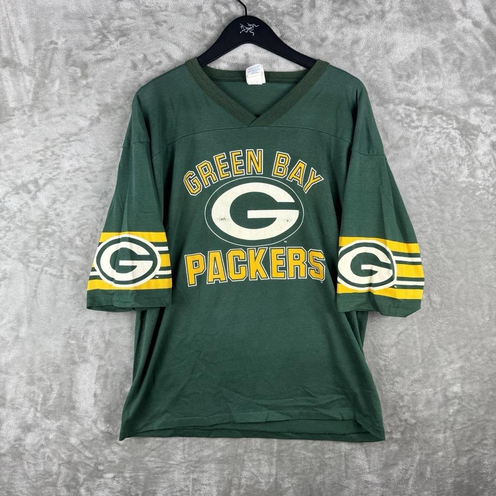 Vintage Green Bay Packers Shirt Jersey‎ Blue Mens Size XL 90s NFL Football USA